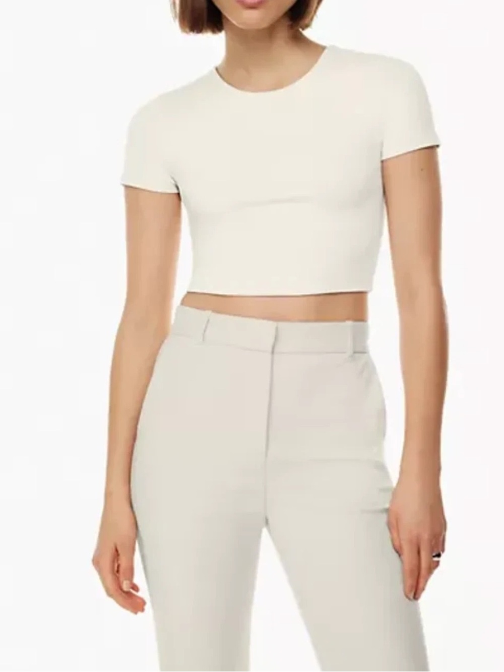 Aritzia Babaton Contour Crewneck Short Sleeve Top | M